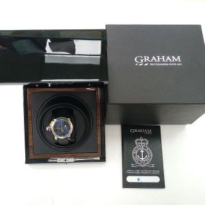 台中流當手錶 原裝 GRAHAM 格林漢 TRIGGER 計時 自動男錶 9成5新 盒單齊 喜歡價可議 ZR484